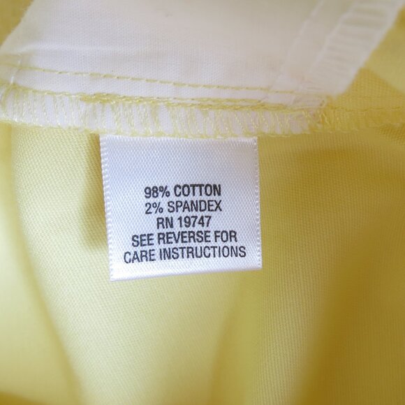Studio Works Yellow Sunlight Cotton Capri Pants Size 16 - Picture 7 of 8